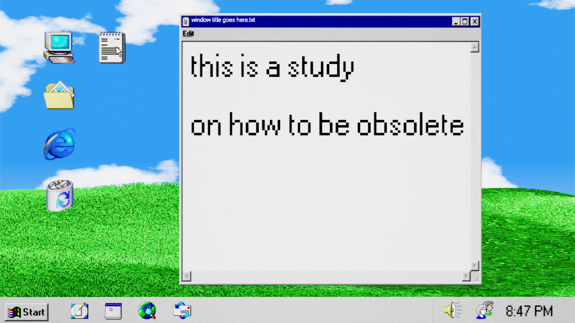 HOW TO BE OBSOLETE